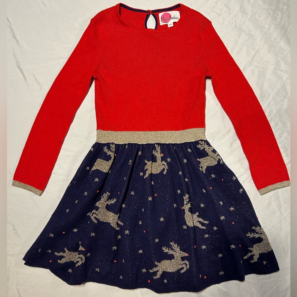 Mini Boden Reindeer Dress